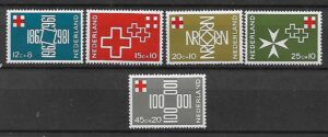 CZERWONY KRZYŻ HOLANDIA MI.883-887**
