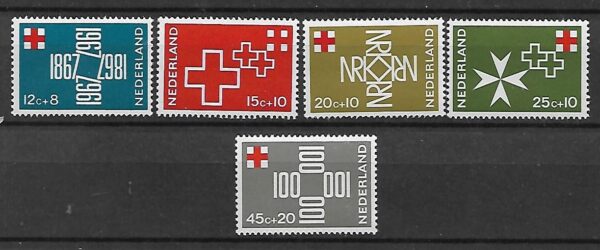 CZERWONY KRZYŻ HOLANDIA MI.883-887**