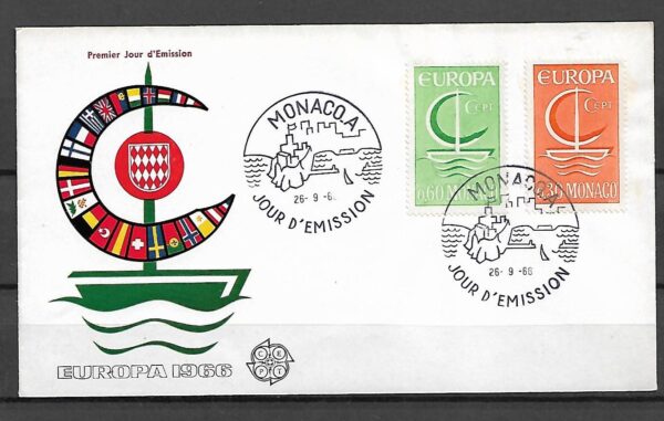 EUROPA CEPT MONAKO MI.835-836 FDC
