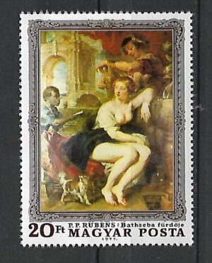 MALARSTWO WĘGRY MI.3204A**ZNACZEK Z BLOKU