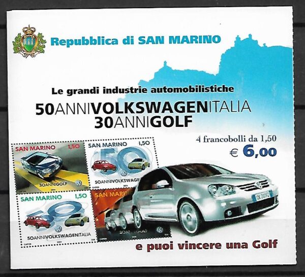 VOLKSWAGEN I GOLF SAN MARINO MI.MH-7**ZESZYCIK - obrazek 2