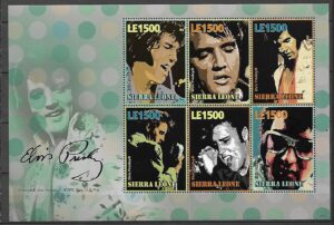 ELVIS PRESLEY SIERRA LEONE MI.ARK.5100-5105**