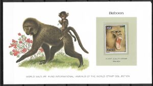 PAWIAN RWANDA KOLEKCJA ZWIERZĄT ŚWIATA NA KARCIE