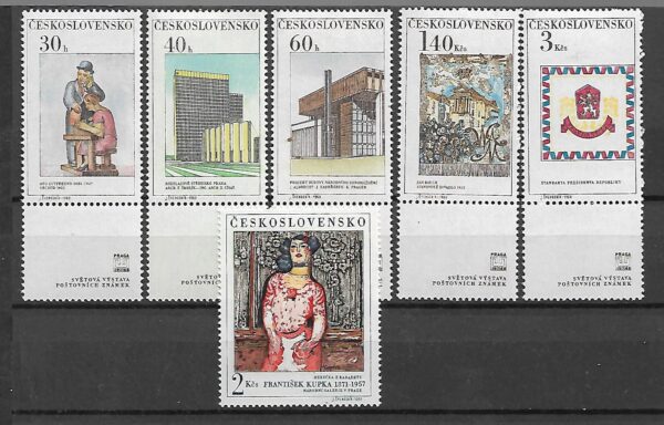 WYSTAWA FILATELISTYCZNA CZECHOSŁOWACJA MI.1792-1797ZF**