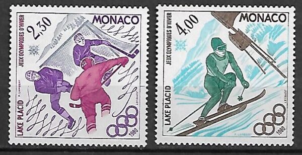 OLIMPIADA ZIMOWA MONAKO MI.1419-1420**