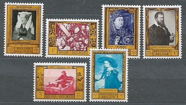 SŁAWNI LUDZIE BELGIA MI.1119-1124**