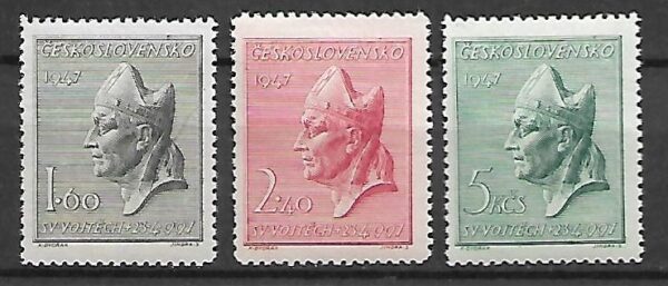 SŁAWNI LUDZIE CZECHOSŁOWACJA MI.515-517**