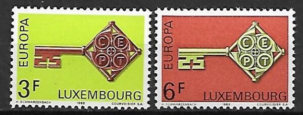 EUROPA CEPT LUXEMBURG MI.771-772**