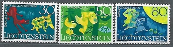 SZTUKA LIECHTENSTEIN MI.497-499**
