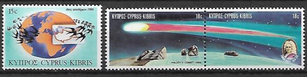 KOMETA HALLEYA  CYPR MI.661-663**