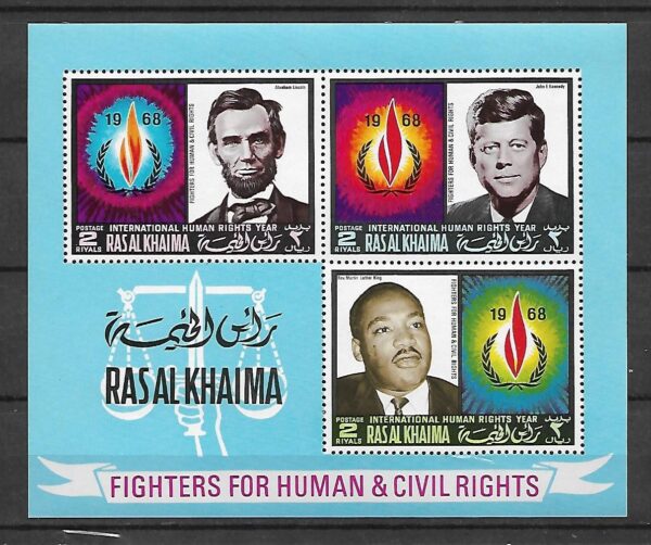 KENNEDY LINCOLN LUTHER KING RAS AL KHAIMA MI.BL.41A**