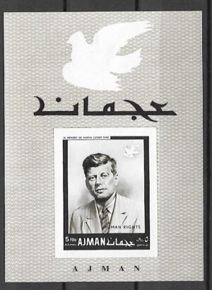 J.F.KENNEDY AJMAN MI.BL.B152B**