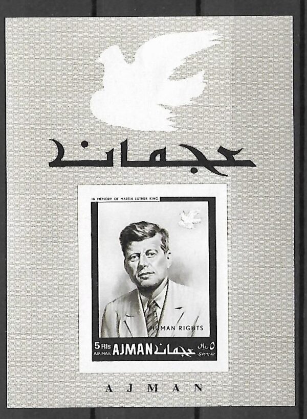 J.F.KENNEDY AJMAN MI.BL.B152B**