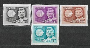 J.F.KENNEDY WENEZUELA MI.1619-1622**