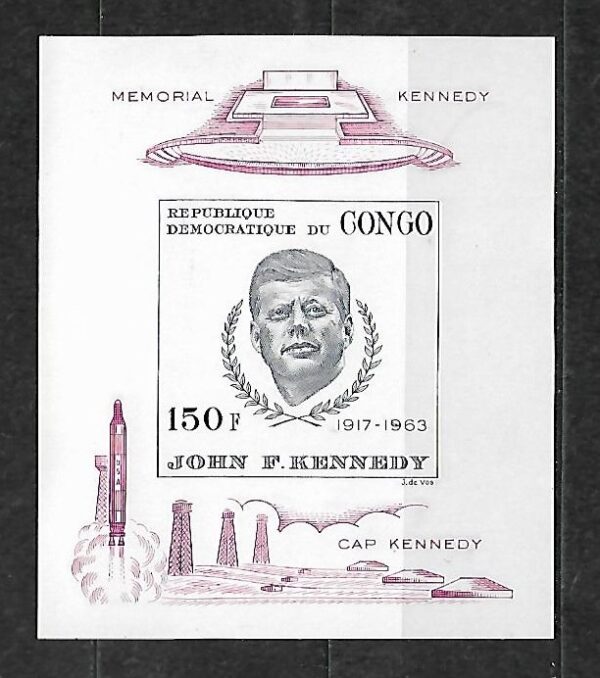 J.F.KENNEDY KONGO MI.BL.11**