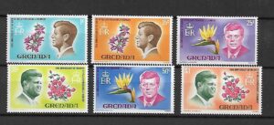 J.F.KENNEDY GRENADA MI.249-254**