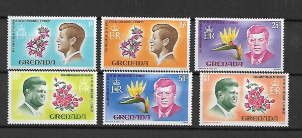 J.F.KENNEDY GRENADA MI.249-254**