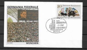 WIZYTA JANA PAWŁA II NIEMCY-MUNCHEN KOPERTA
