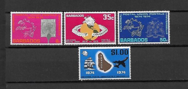 UNION BARBADOS MI.381-384**