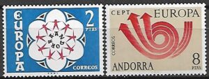 EUROPA CEPT ANDORRA HISZPAŃSKA MI.84-85**