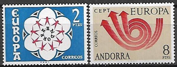 EUROPA CEPT ANDORRA HISZPAŃSKA MI.84-85**