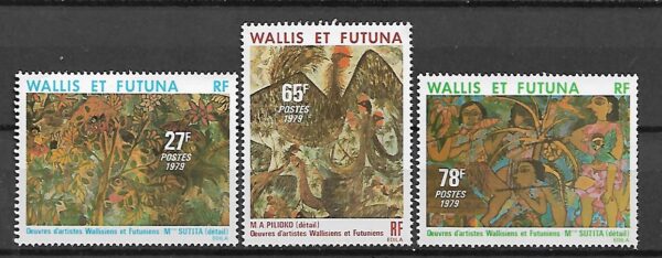 MALARSTWO  WALLIS FUTUNA MI.358-360**