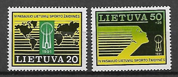 ŚWIATOWE IGRZYSKA SPORTOWE LITWA MI.482-483**