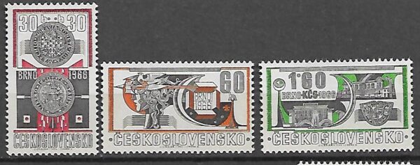 WYSTAWA FILATELISTYCZNA CZECHOSŁOWACJA MI.1647-1649**