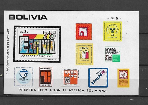 DZIEŃ ZNACZKA BOLIWIA MI.BL.64**