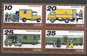 TRANSPORT POCZTOWY DDR MI.2299-2302**