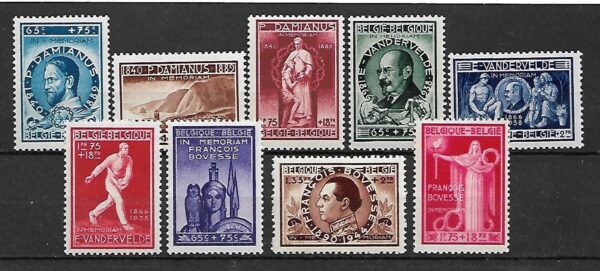 SŁAWNI LUDZIE BELGIA MI.760-768**
