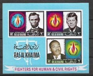 KENNEDY LINCOLN LUTHER KING RAS AL KHAIMA MI.BL.41B**