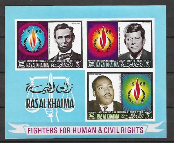 KENNEDY LINCOLN LUTHER KING RAS AL KHAIMA MI.BL.41B**