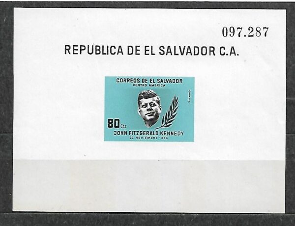 J.F.KENNEDY SALWADOR MI.BL.23**