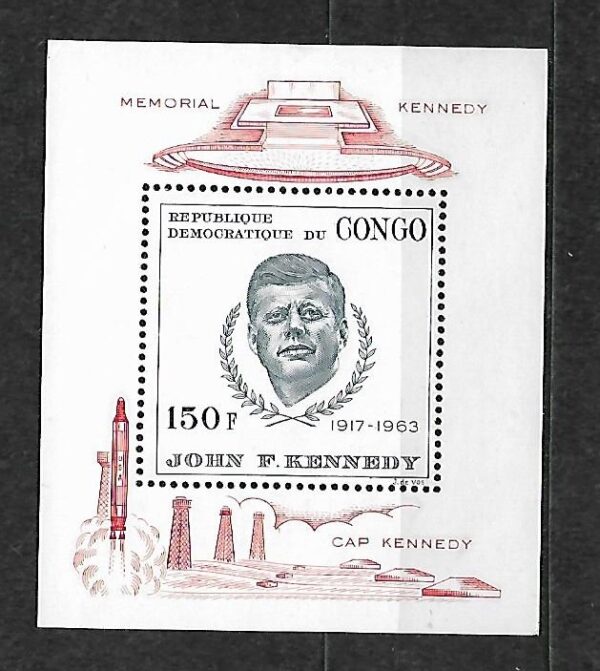 J.F.KENNEDY KONGO MI.BL.10**