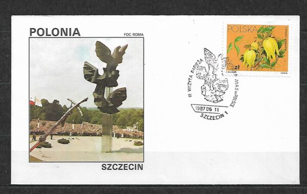 WIZYTA JANA PAWŁA II POLSKA-SZCZECIN KOPERTA