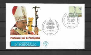 WIZYTA JANA PAWŁA II PORTUGALIA KOPERTA