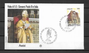 WIZYTA JANA PAWŁA II WŁOCHY-ASSISI KOPERTA