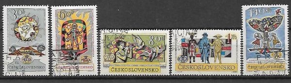 WYSTAWA FILATELISTYCZNA CZECHOSŁOWACJA MI.1355-1359