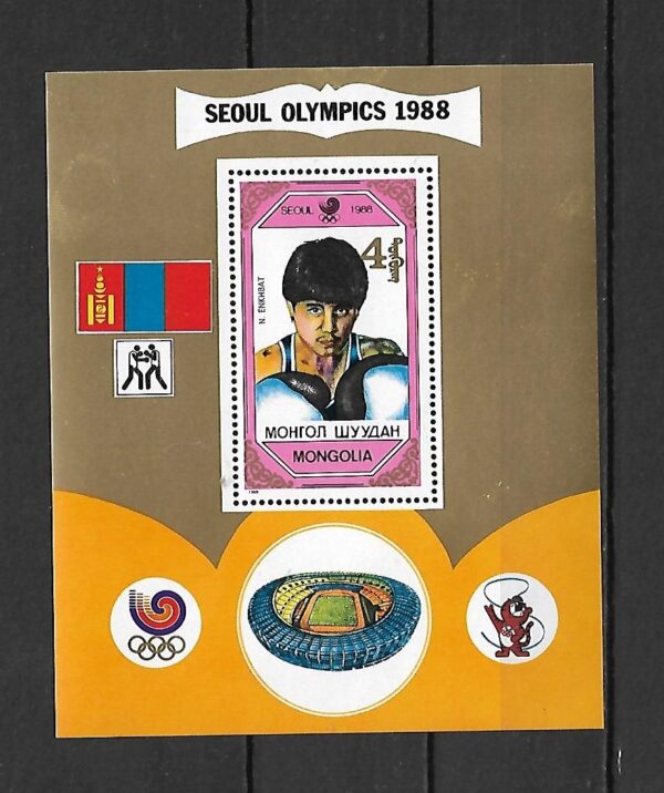 OLIMPIADA LETNIA MONGOLIA MI.BL.140**
