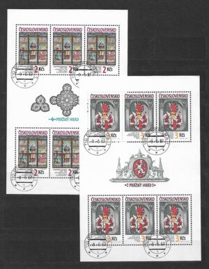 ZAMEK CZECHOSŁOWACJA MI.ARK.2909-2910