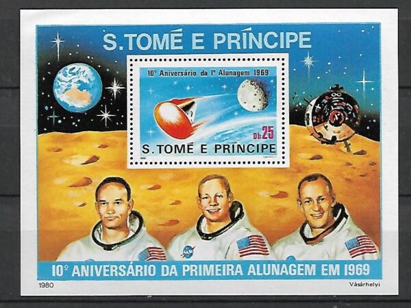LOT W KOSMOS S.TOME E PRINCIPE MI.BL.45**