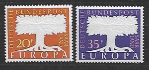 EUROPA CEPT SAARLAND MI.402-403**