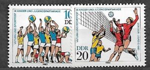 SIATKÓWKA DDR MI.2814-2815**