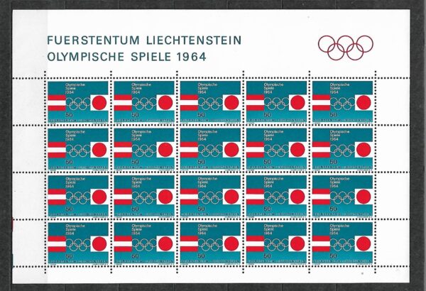 OLIMPIADA LIECHTENSTEIN MI.ARK.437**