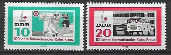 CZERWONY KRZYŻ DDR MI.956-957**