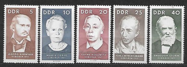 SŁAWNI LUDZIE DDR MI.1293-1297**