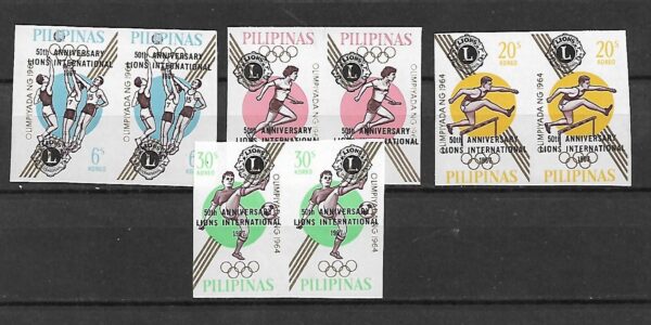 OLIMPIADA LETNIA FILIPINY MI.818-821**PARKI