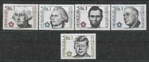 SŁAWNI LUDZIE WENEZUELA MI.2049-2053**