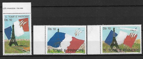WIEŻA EIFFLA S.TOME E PRINCIPE MI.1105-1107**